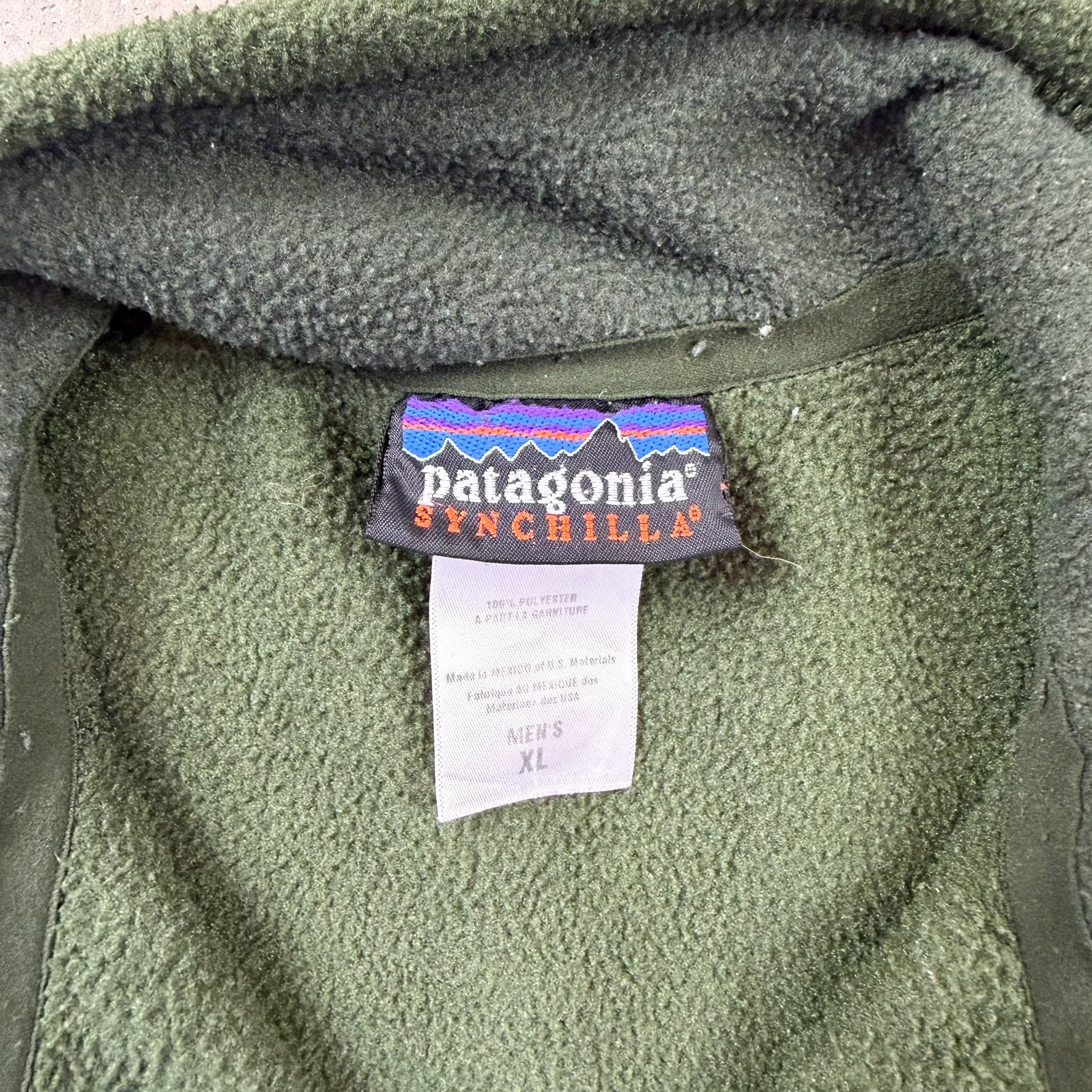 F- Vintage Patagonia Synchilla Quarter Zip Pullover Polar Fleece