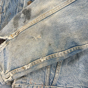 F- Vintage 80s Levi's Blanket Lined Made In USA Denim Jacket