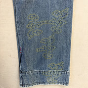 F- Vintage Coogi Embroidered Details Baggy Jeans
