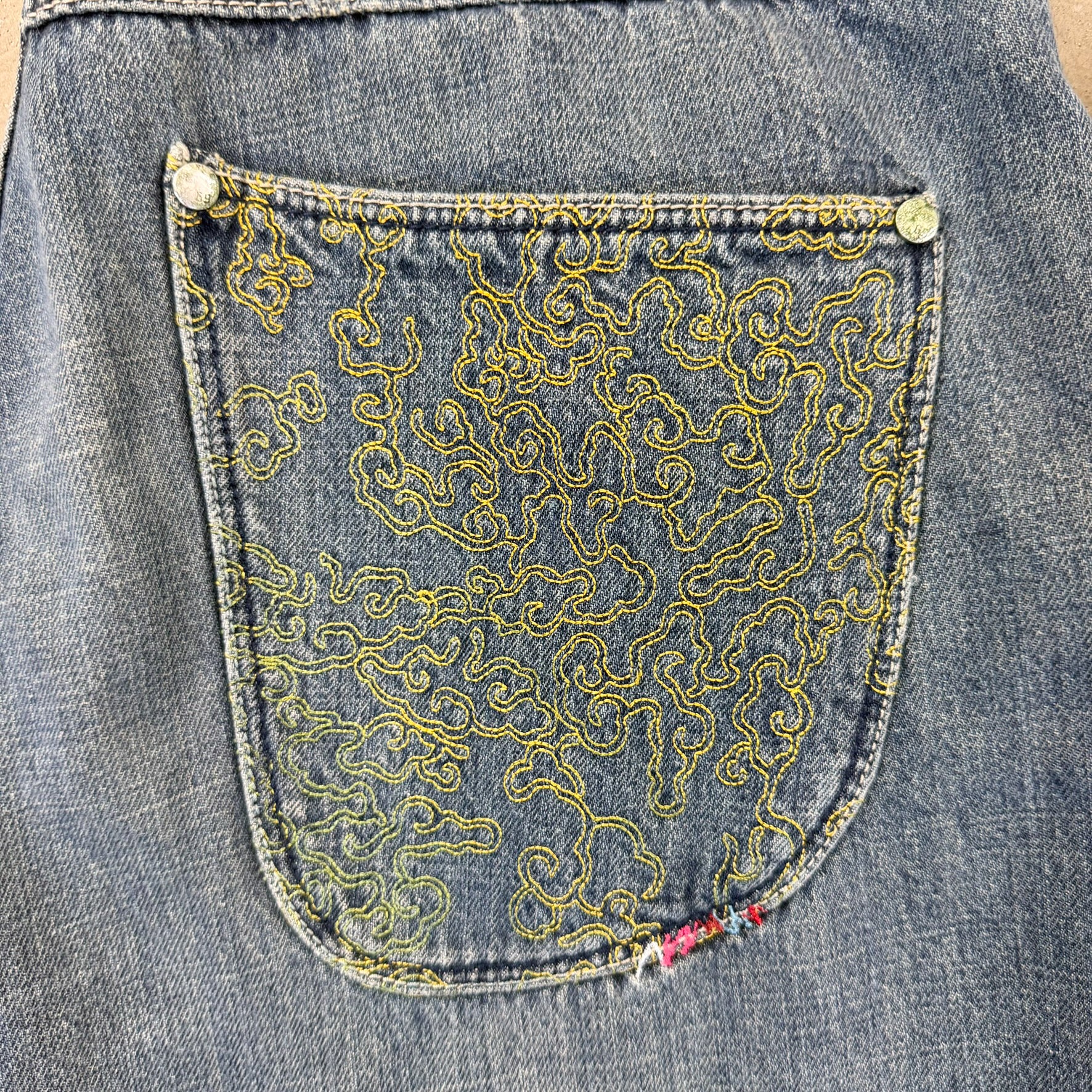 F- Vintage Coogi Embroidered Details Baggy Jeans