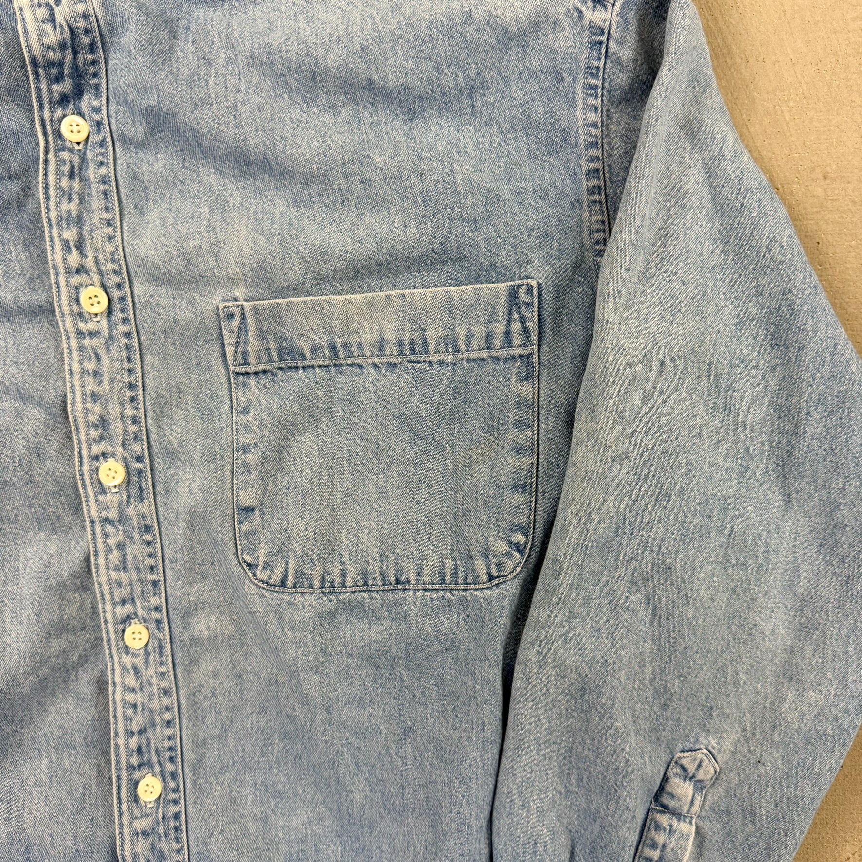 F- Vintage Gap Denim Button Down Shirt