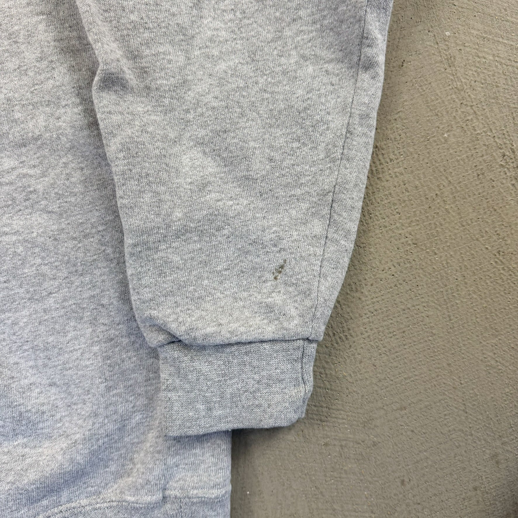 F- Vintage 90s Nike Embroidered Swoosh Made In USA Grey Crewneck