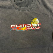 F- Vintage Dumont Night Life Flames Graphic Long Sleeve Tee