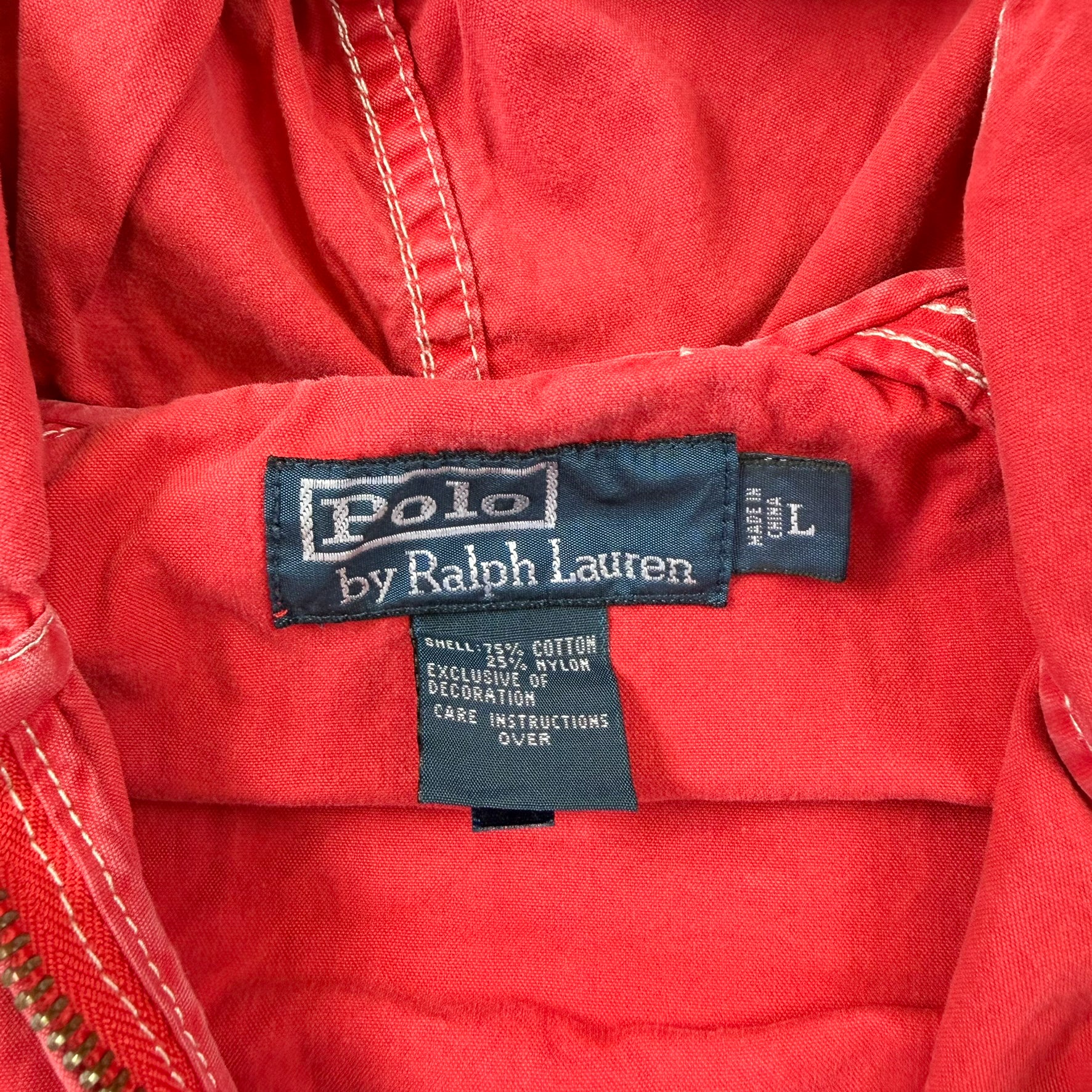 F- Vintage Polo Ralph Lauren Summer Wear Zip Up Lightweight Jacket