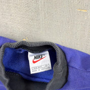 F- Vintage 90s Nike Embroidered Swoosh Purple Crewneck