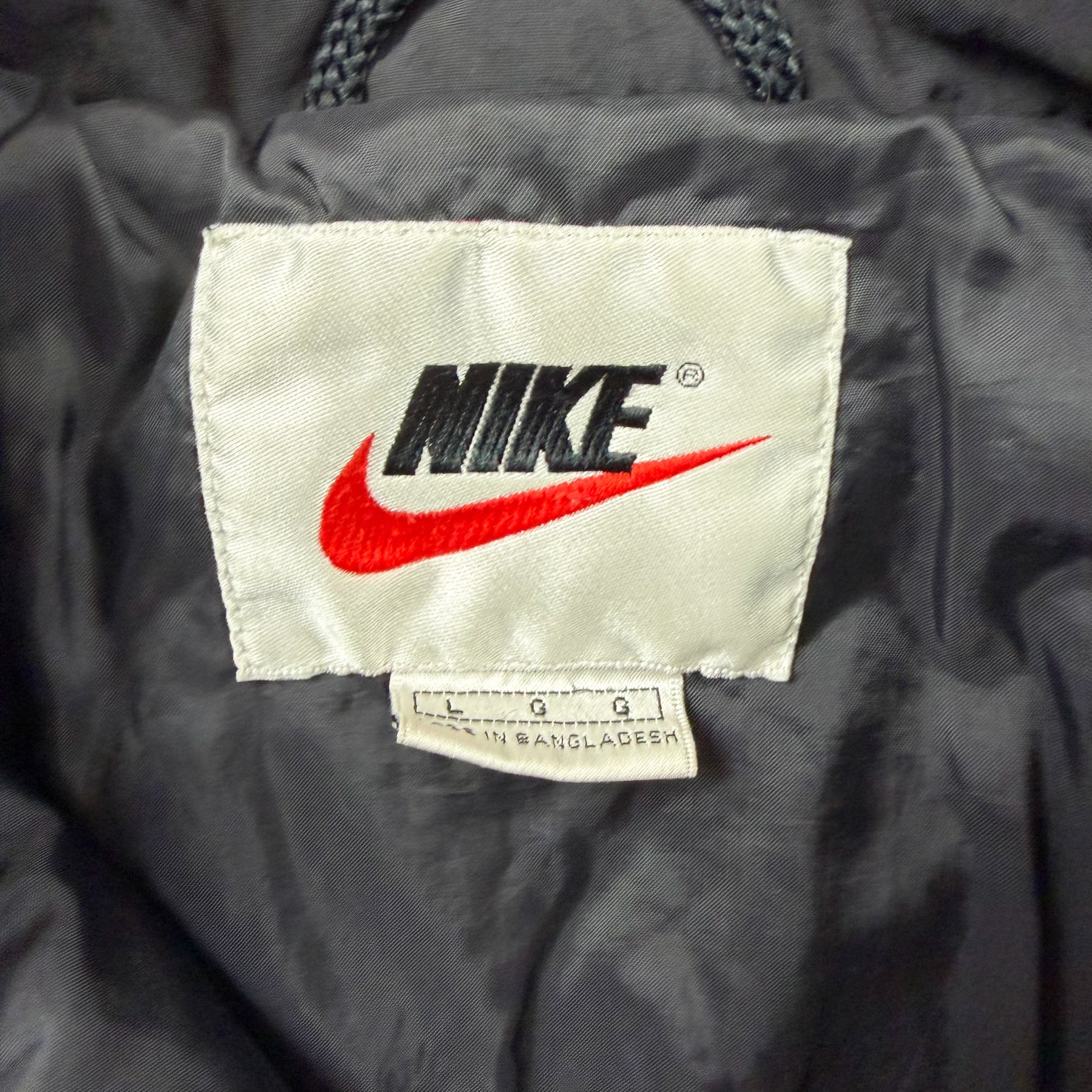 F- Vintage 90s Nike Zip Up Puffer Winter Jacket