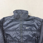 F- Vintage 90s Nike Zip Up Puffer Winter Jacket
