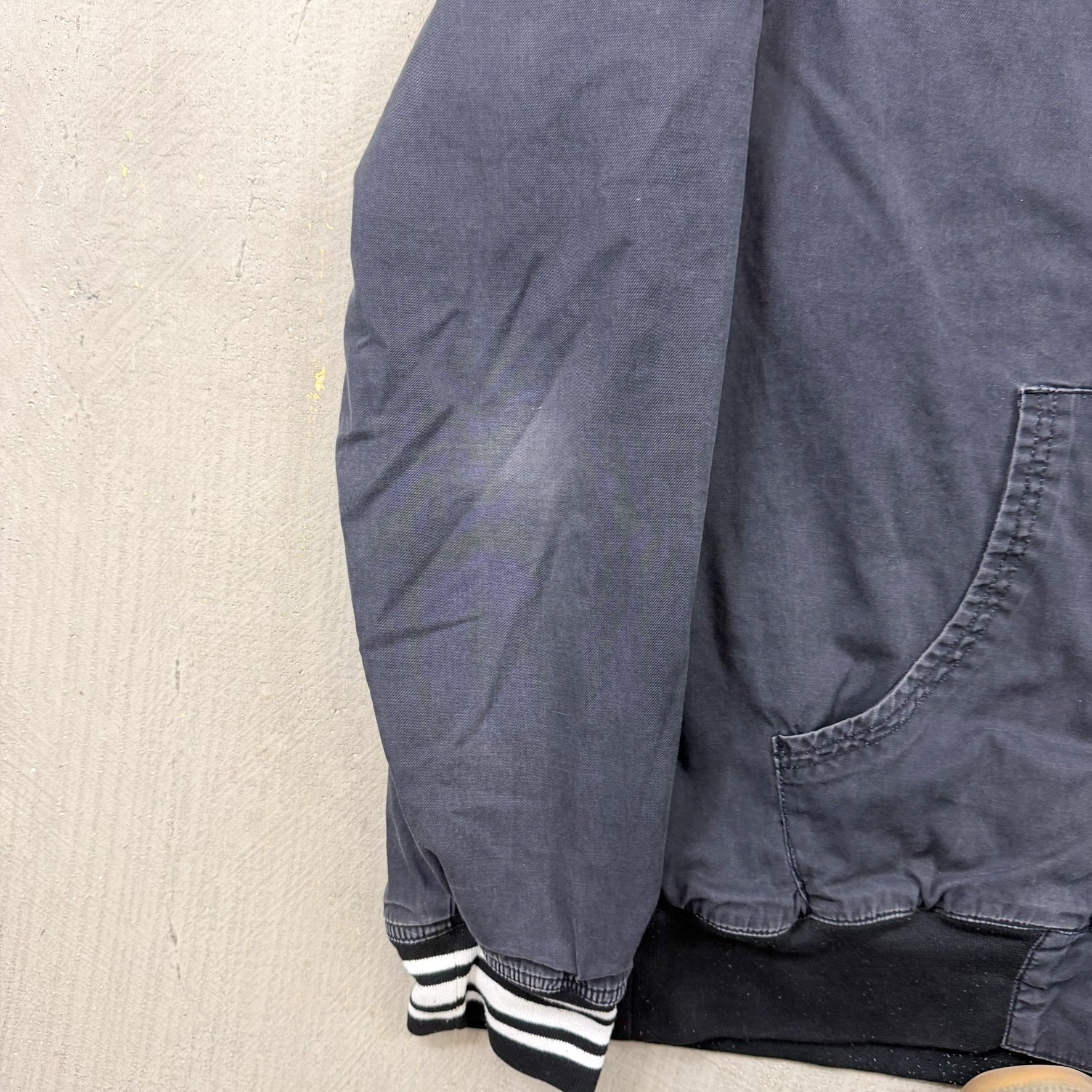 F- Vintage Stussy Zip Up Waffle Lined Lightweight Jacket