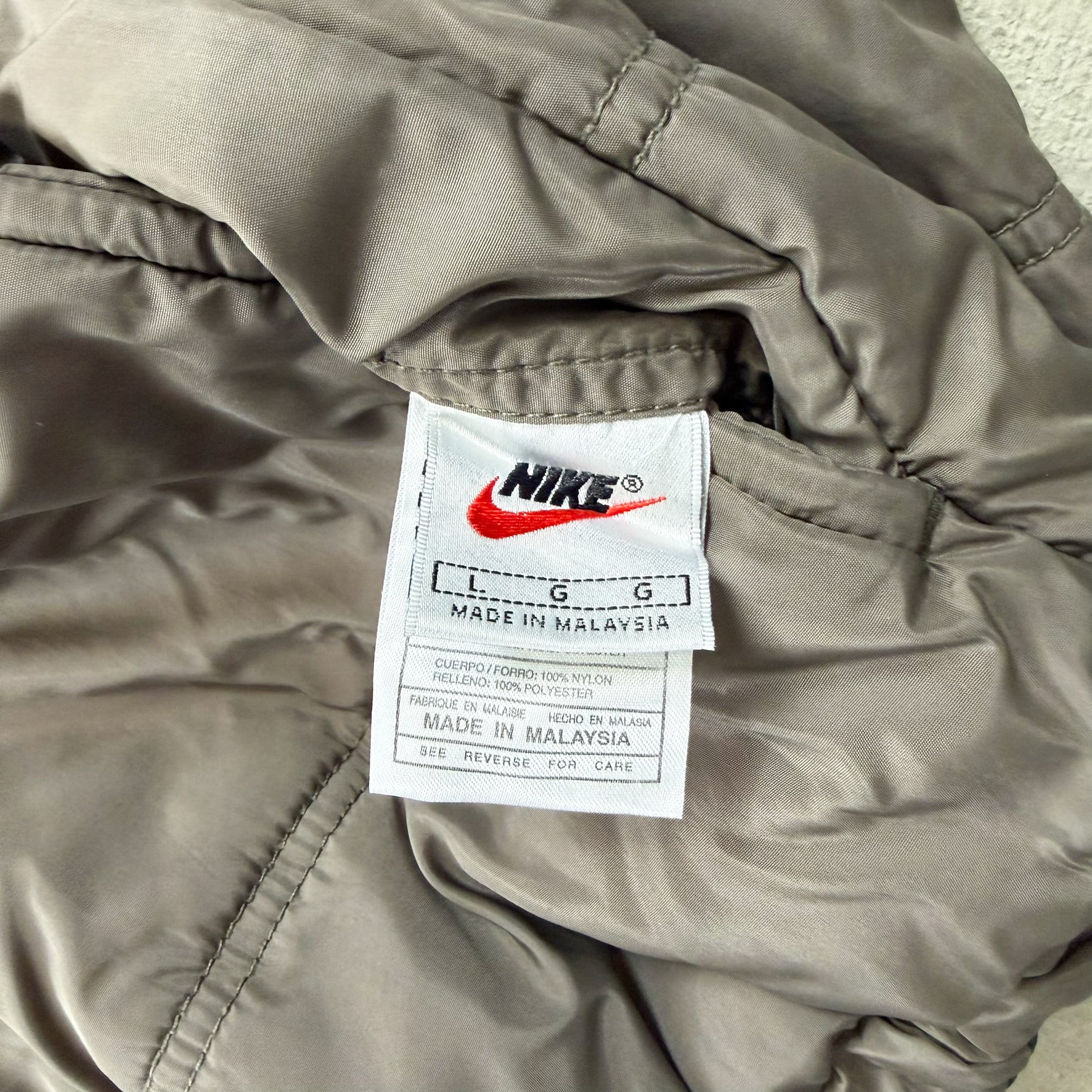 F- Vintage 90s Nike Reversible Zip Up Puffer Winter Jacket