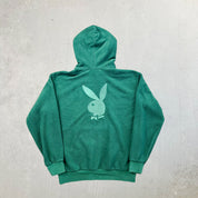 F- Playboy By Pacsun Embroidered Bunny Polar Fleece Hoodie