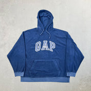 F- Gap Athletic Embroidered Text Polar Fleece Hoodie