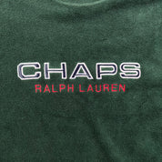 F- Chaps Ralph Lauren Embroidered Text Polar Fleece Crewneck