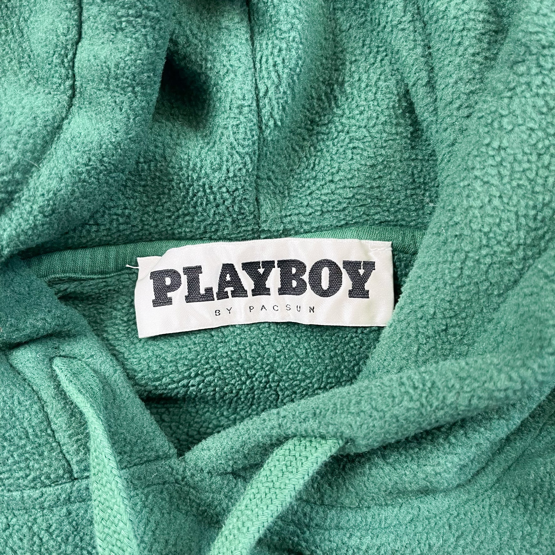 F- Playboy By Pacsun Embroidered Bunny Polar Fleece Hoodie