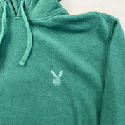 F- Playboy By Pacsun Embroidered Bunny Polar Fleece Hoodie