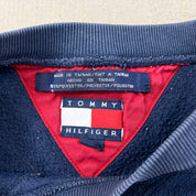 F- Tommy Hilfiger 90's Embroidered Logo Polar Light Blue Cuffs Fleece Crewneck