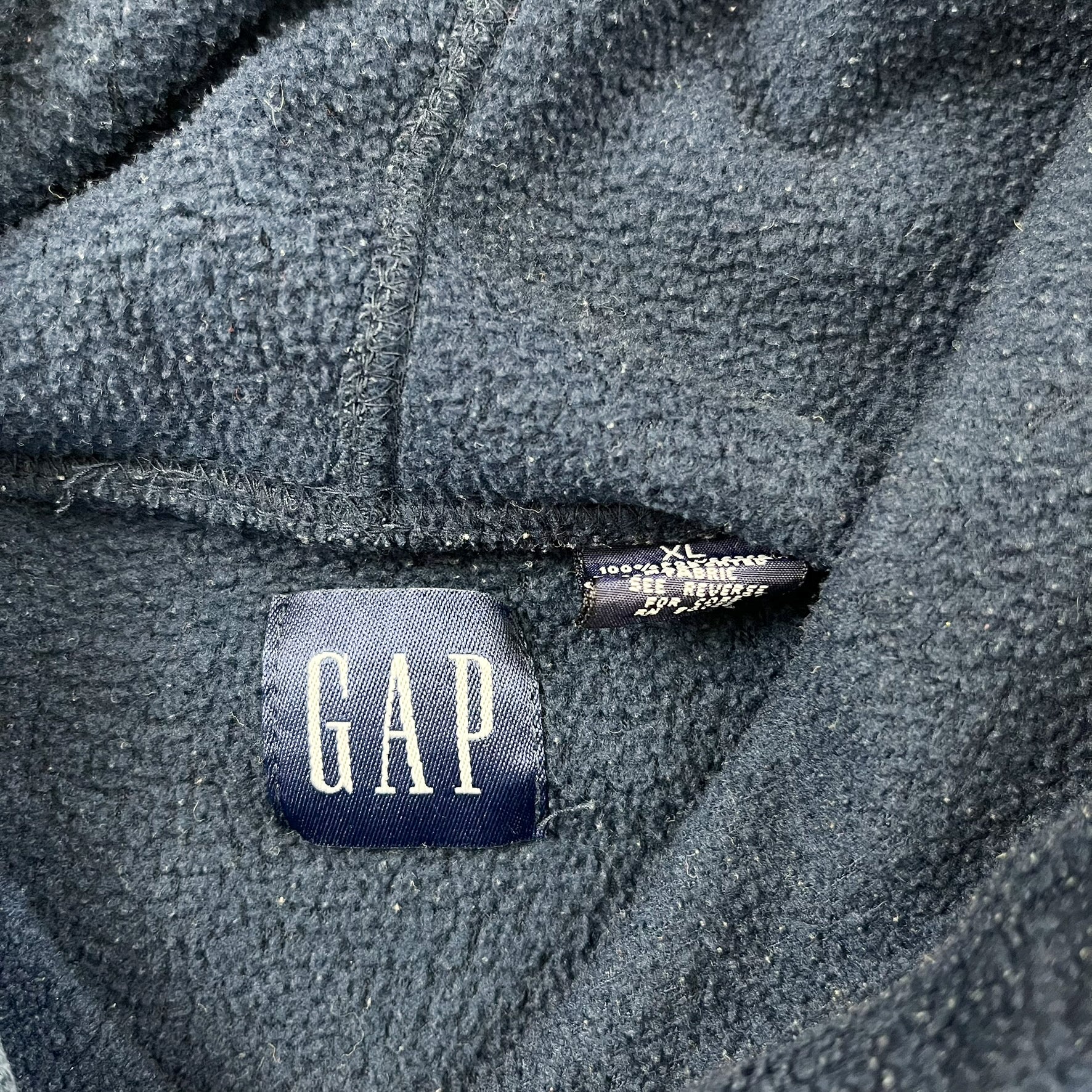 F- Gap Athletic Embroidered Text Polar Fleece Hoodie