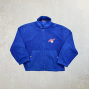 F- Vintage Disney Embroidered Mickey Zip Up Polar Fleece