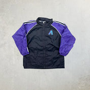 F- Vintage Arizona Diamondbacks MLB Starter Zip Up Windbreaker Jacket