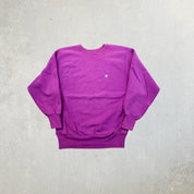 F- Vintage Champion Made in USA Reverse Weave Purple Crewneck