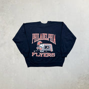 F- Vintage '71 Peanut Philadelphia Flyers NHL Snoopy Crewneck