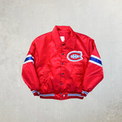 F- Vintage Montreal Canadiens NHL Satin Bomber Jacket