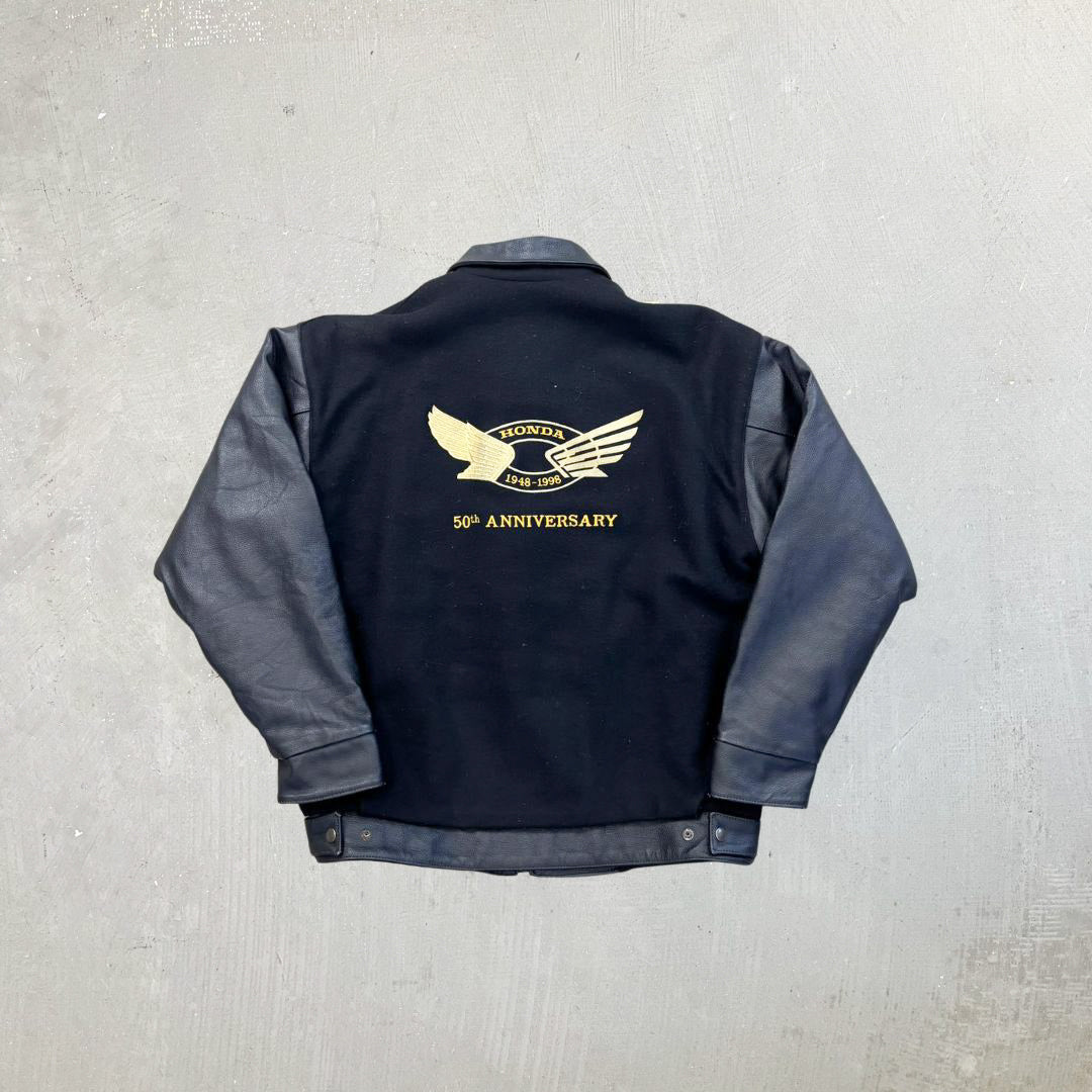 F- Vintage '98 Honda 50th Anniversary Leather Jacket