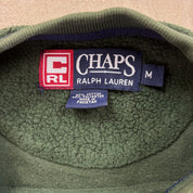F- Chaps Ralph Lauren Embroidered Text Pullover Polar Fleece