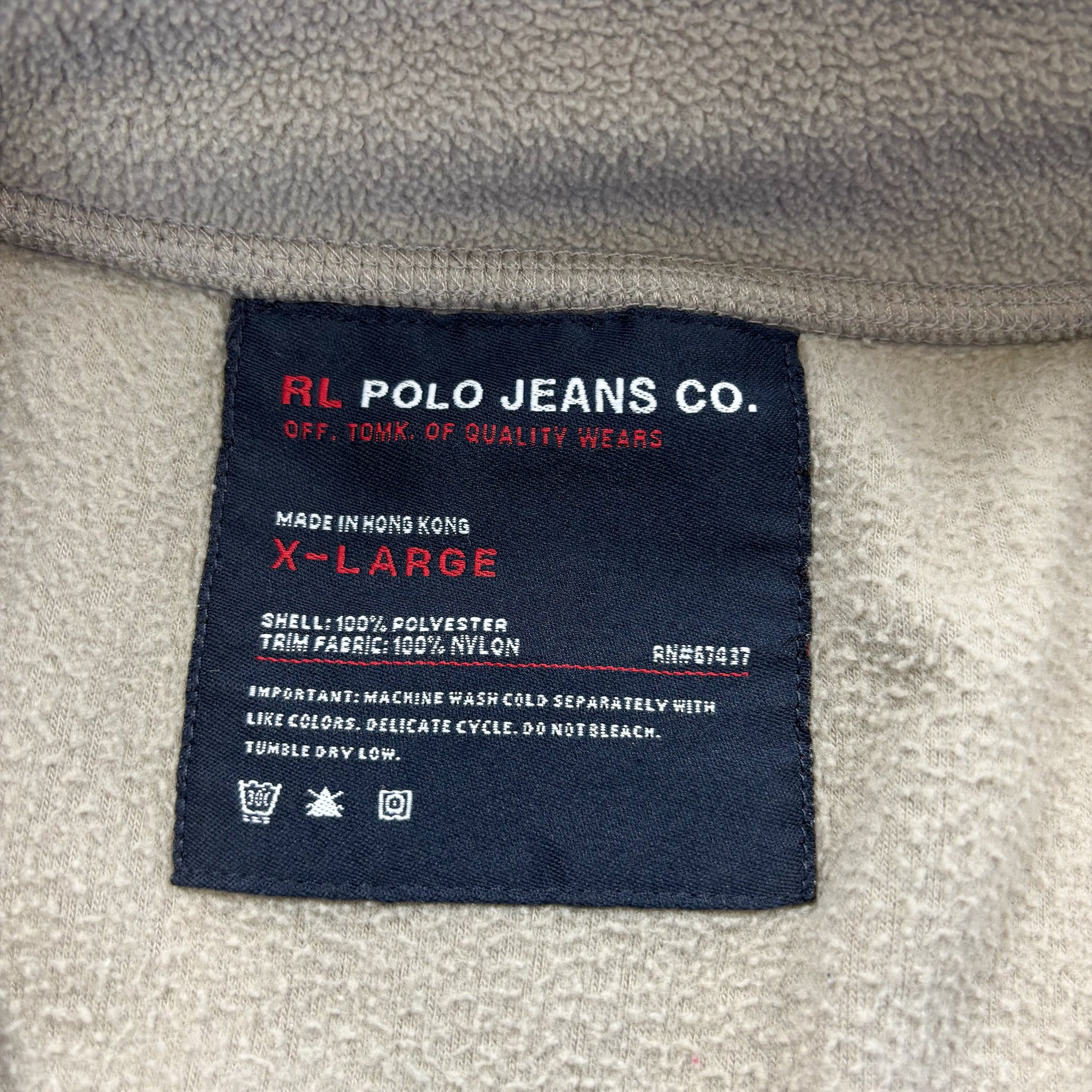 F- Polo Ralph Lauren Jean Co Zip Up Polar Fleece