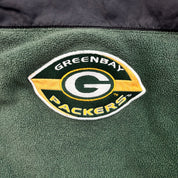F- Vintage Green Bay Packers NFL Zip Up Polar Fleece