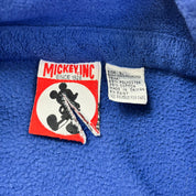 F- Vintage Disney Embroidered Mickey Zip Up Polar Fleece