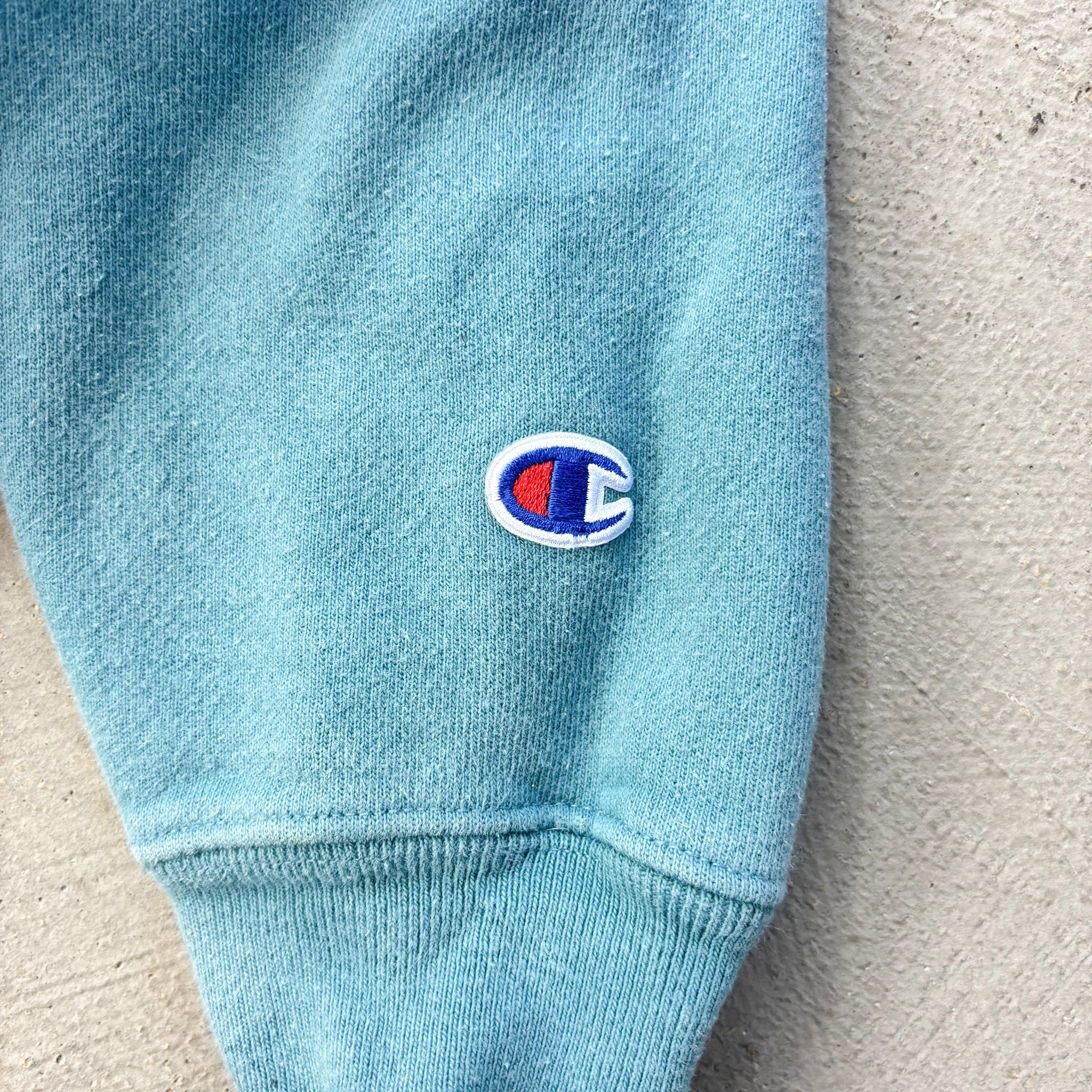 F- Vintage Champion Reverse Weave Teal Hoodie