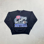 F- Vintage '91 Montreal Canadiens NHL Graphic Crewneck