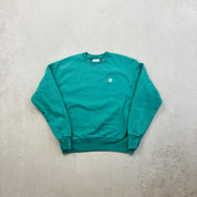 F- Vintage Champion Reverse Weave Green Crewneck