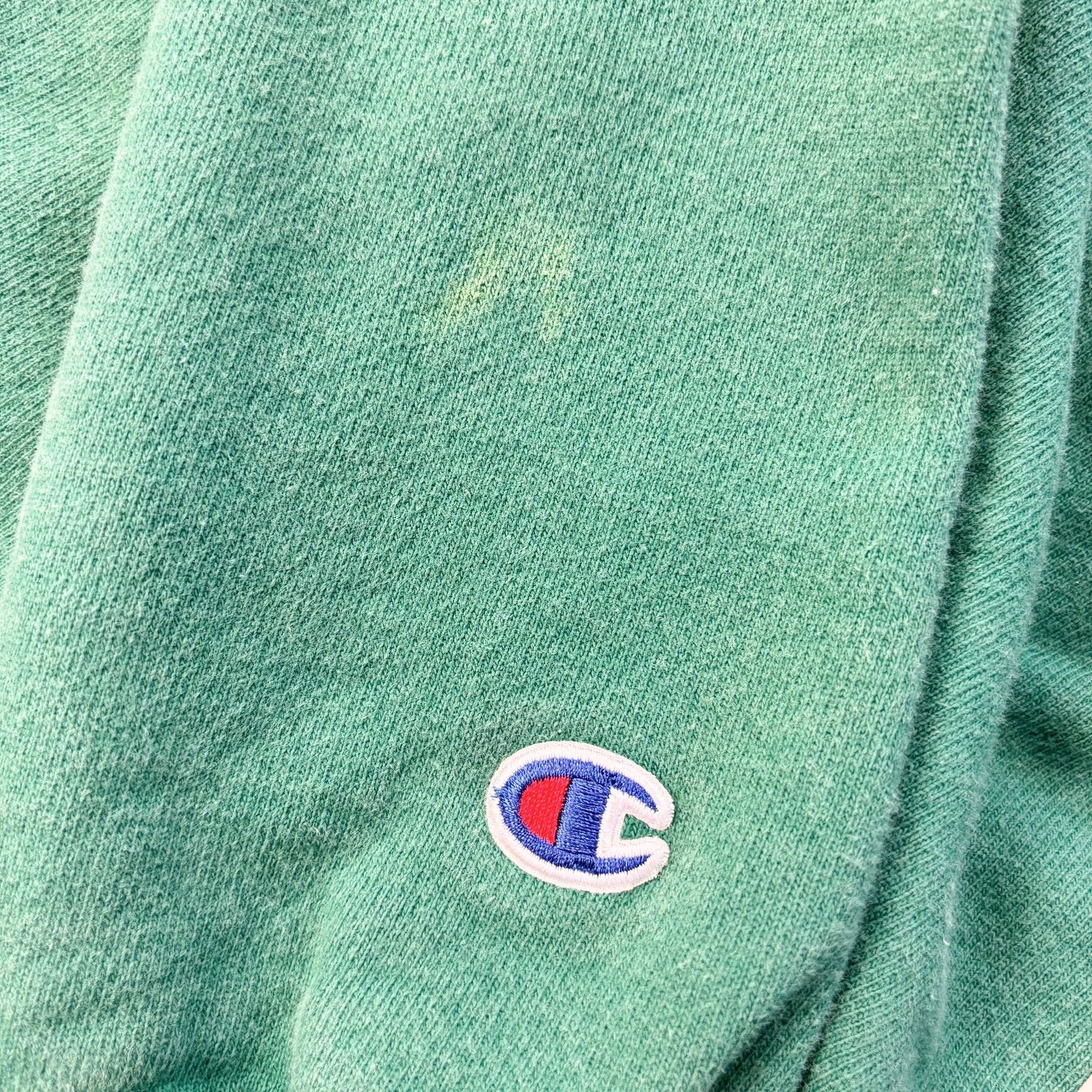 F- Vintage Champion Reverse Weave Green Crewneck