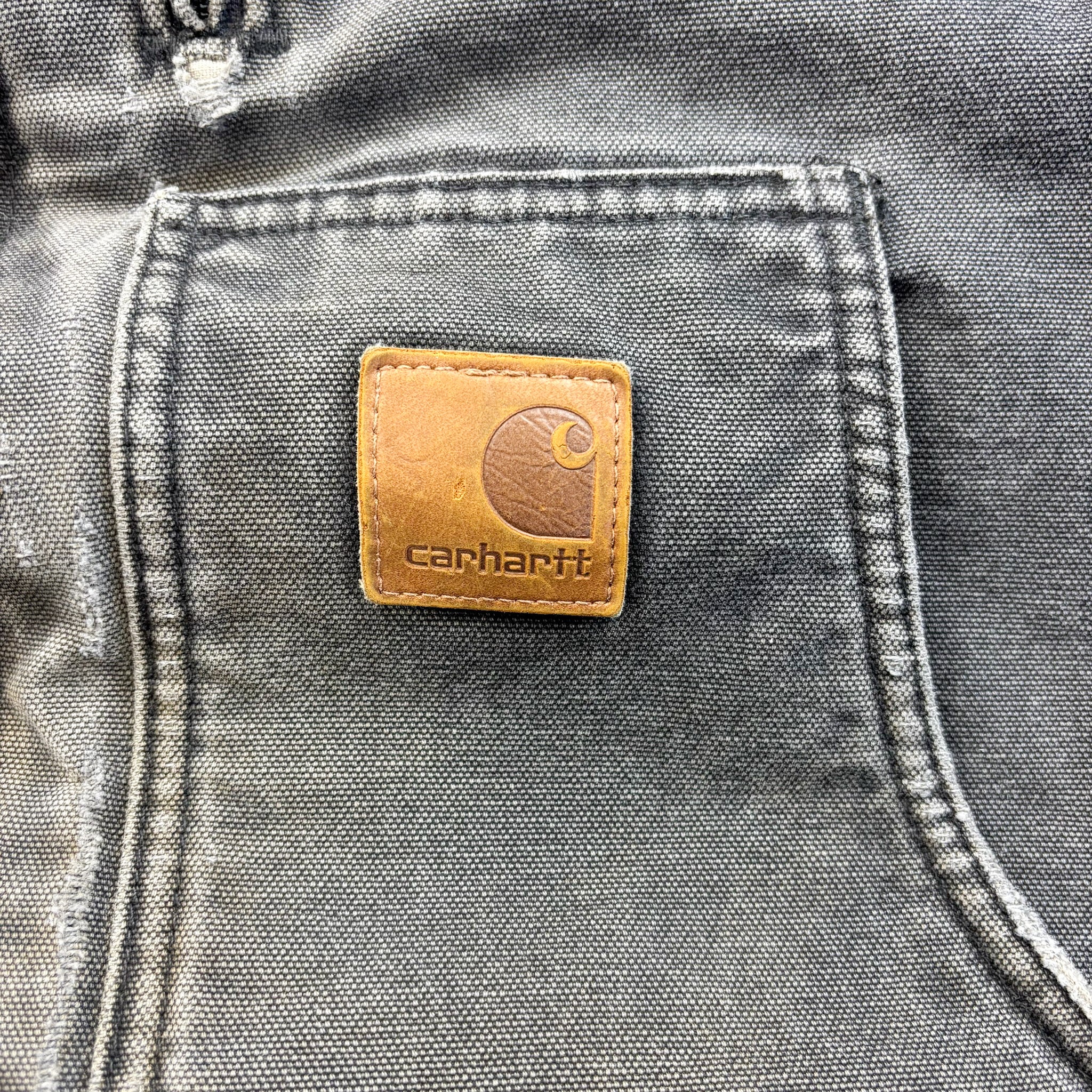 F- Vintage Carhartt C61 BLK Fleece Lined Workwear Jacket