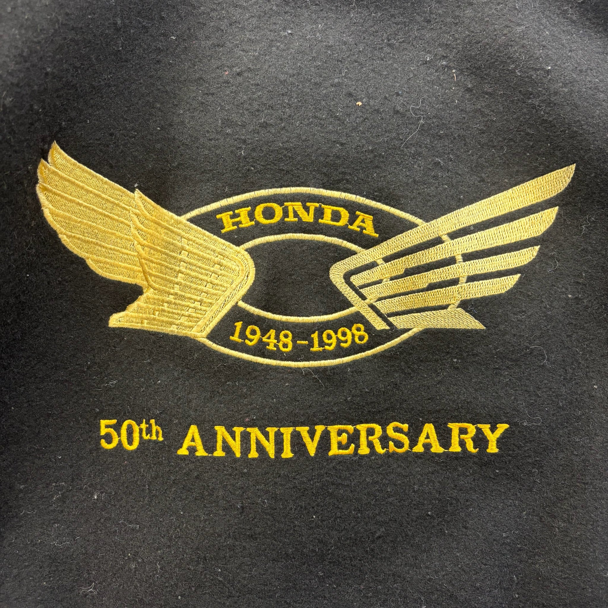 F- Vintage '98 Honda 50th Anniversary Leather Jacket