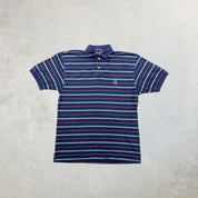 F- Vintage Tommy Hilfiger Striped Polo Shirt