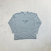 F- Vintage Guess Jeans Embroidered Text Long Sleeve Tee