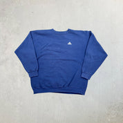 F- Vintage Adidas Embroidered Logo Crewneck
