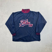 F- Vintage Fubu Embroidered Quarter Zip Polar Fleece