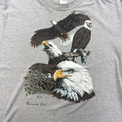 F- Vintage Parksville BC Eagles Animal Print Tee