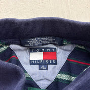 F- Vintage Tommy Hilfiger Striped Polo Shirt