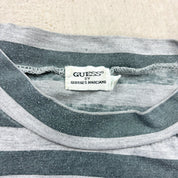 F- Vintage Guess Jeans Embroidered Text Long Sleeve Tee