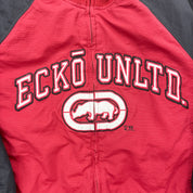 F- Vintage Ecko Unlimited Zip Up Bomber Jacket