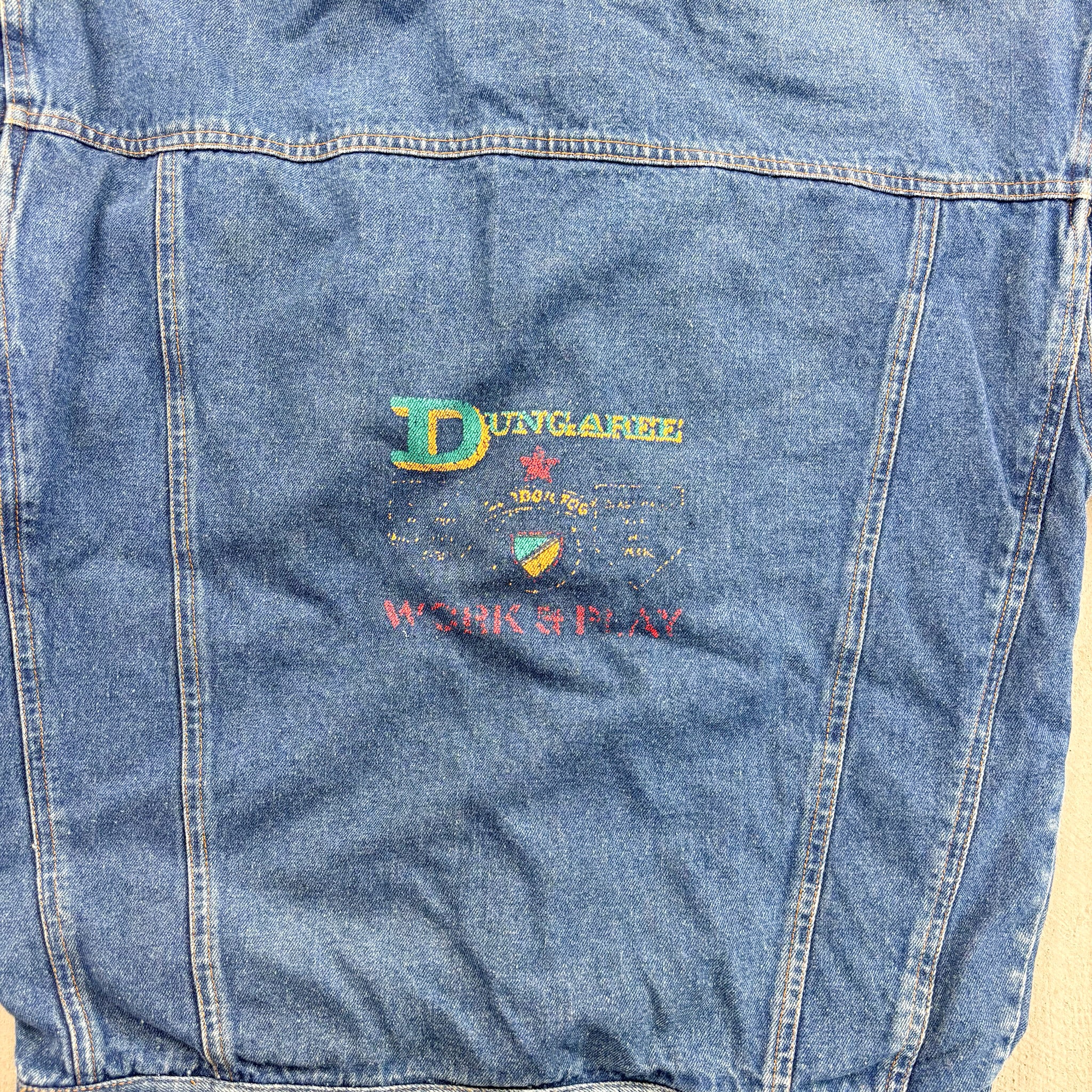 F- Vintage London Fog Patches Denim Jacket