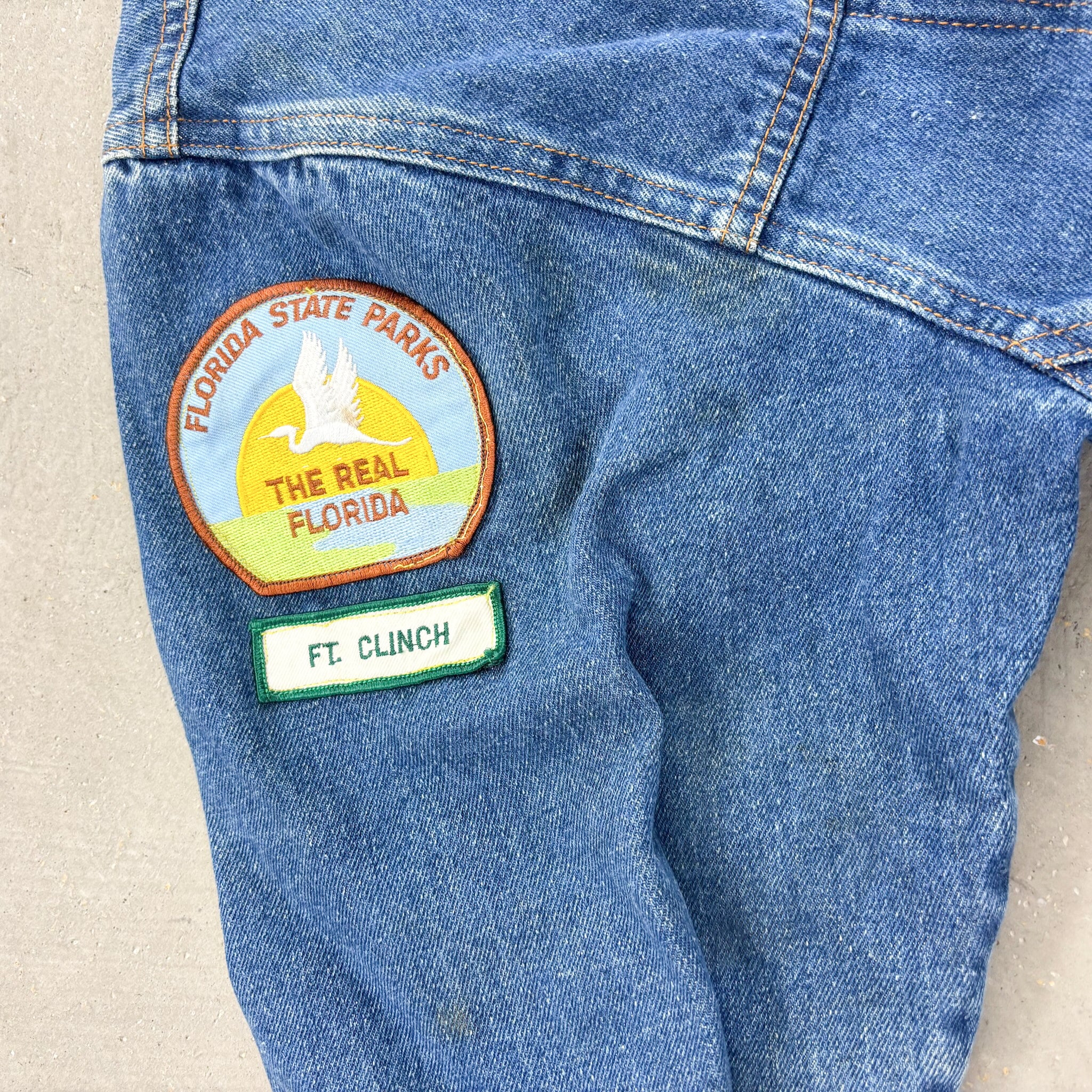 F- Vintage London Fog Patches Denim Jacket