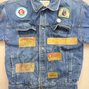 F- Vintage London Fog Patches Denim Jacket