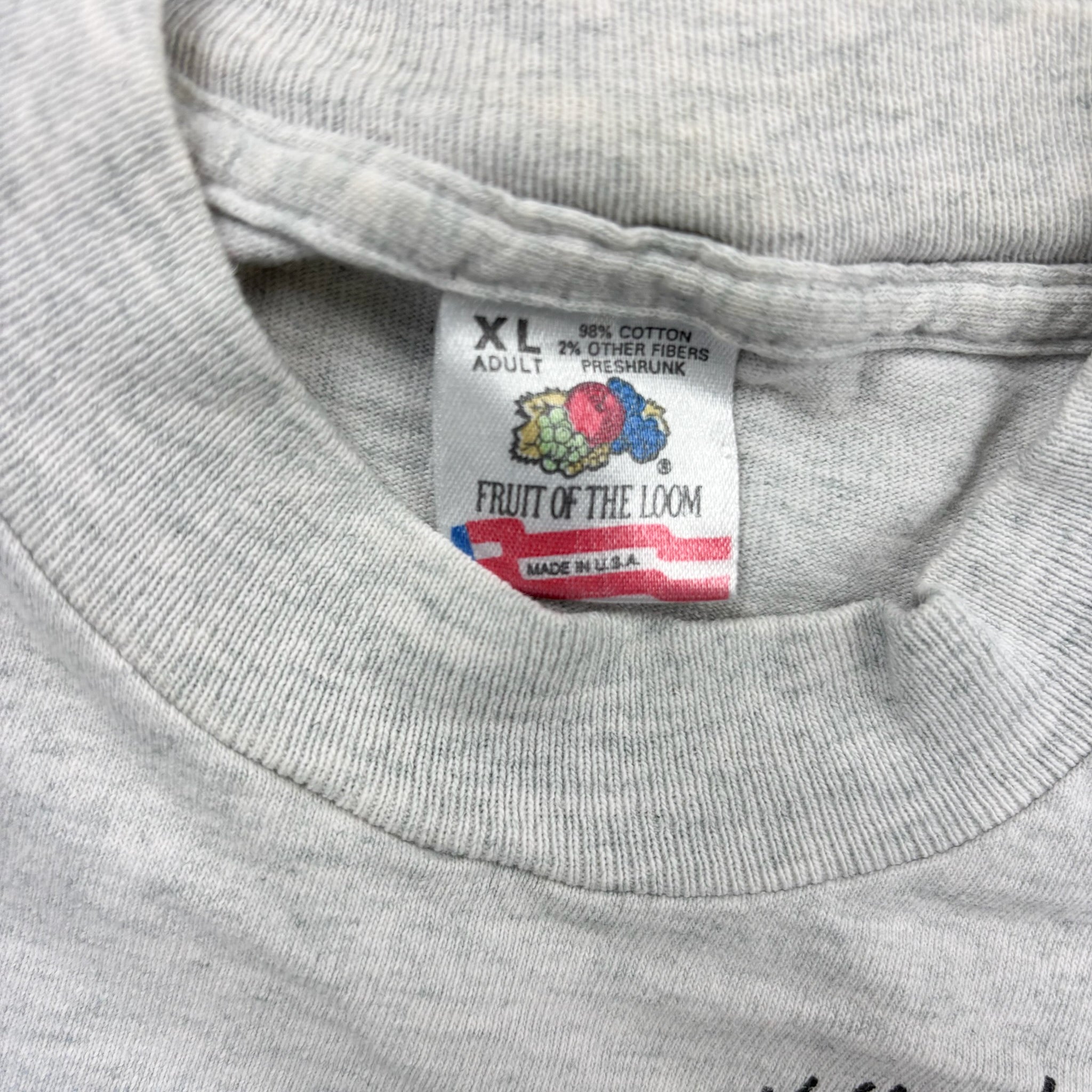 F- Vintage White Mountains Moose Graphic Made In USA Single Stitch Tee