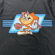 F- Vintage '95 Looney Tunes Tasmanian Devil Football Long Sleeve Tee