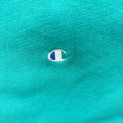 F- Vintage Champion Reverse Weave Made In USA Teal Crewneck